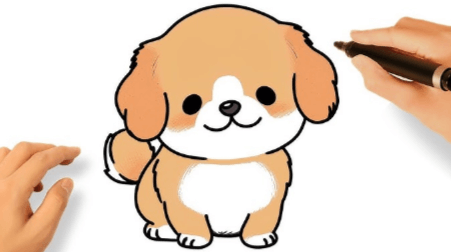 Cute:-4m9c9_Ygcs= Dog Drawing