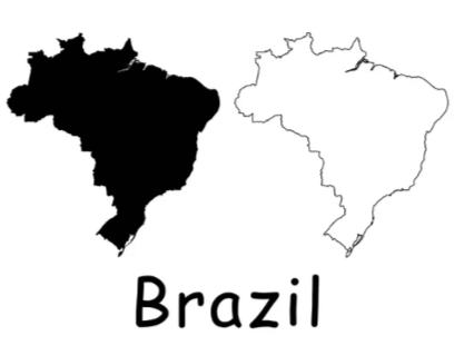 Outline:0zmbk6lthmu= Map of Brazil