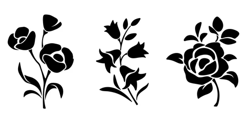 Outline:8zgzaoqcdim= Flower Clipart Black and White